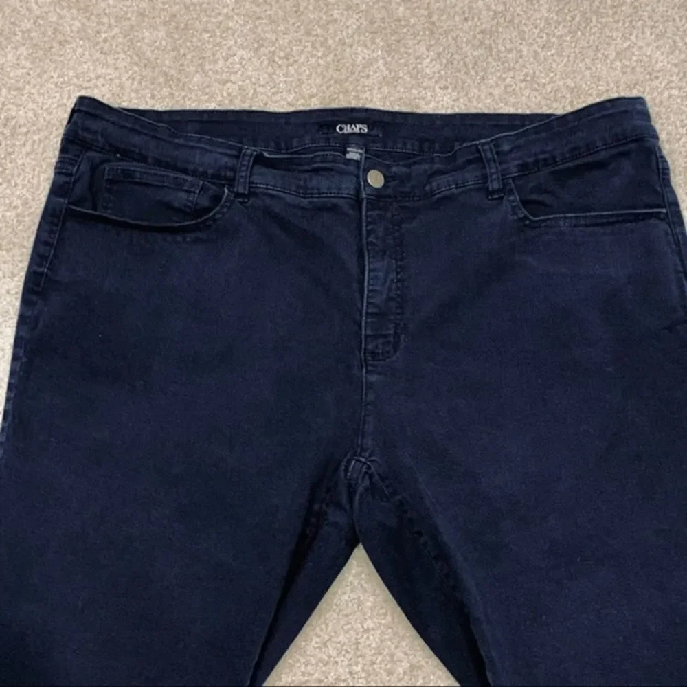Chaps navy stretch